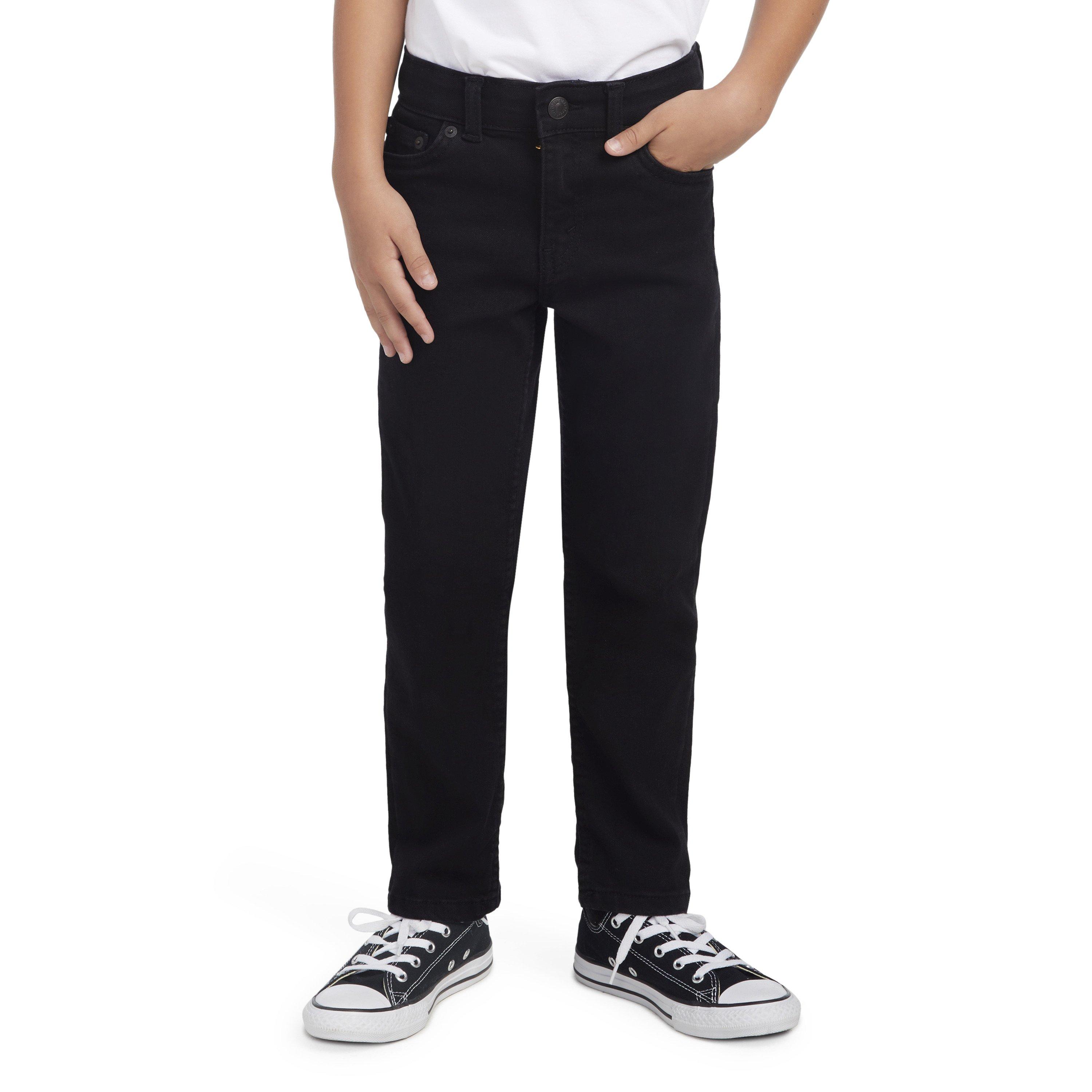 Levi's 502 Strong Performance Tapered Fit Black Wash Little Boys' Black Denim Jeans - BLACK